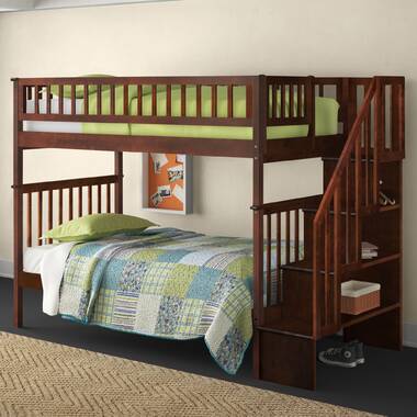 Shyann twin over full clearance bunk bed with trundle